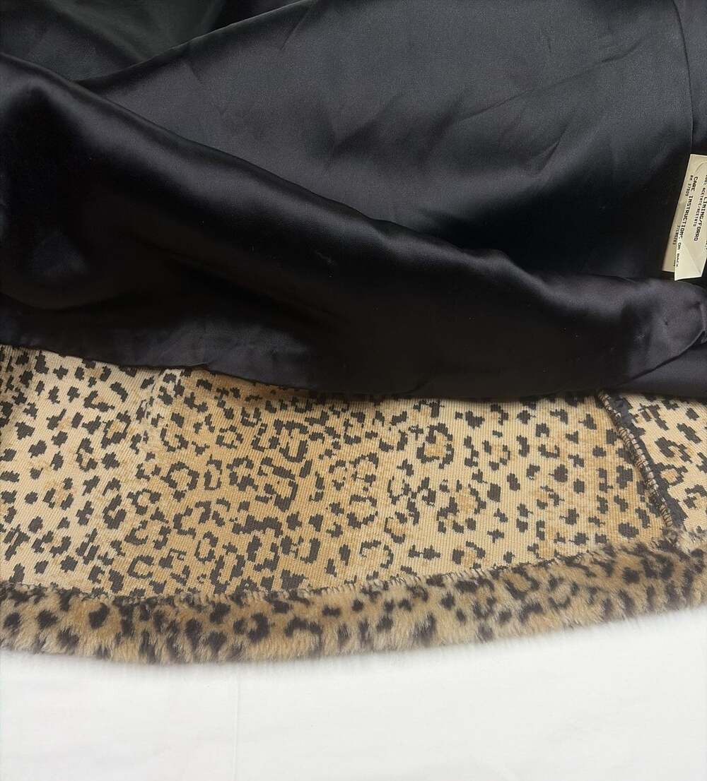 Vintage Monterey Fashions Leopard Print Faux Fur Swing Coat XL - Picture 7 of 12